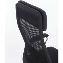 Кресло офисное BRABIX &quot;Flight EX-540&quot;, хром, ткань, сетка, черное, 531847