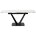 Стол ALATRI 120 MATT WHITE MARBLE SOLID CERAMIC / BLACK, ®DISAUR 