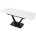 Стол ALATRI 120 MATT WHITE MARBLE SOLID CERAMIC / BLACK, ®DISAUR 