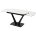 Стол ALATRI 120 MATT WHITE MARBLE SOLID CERAMIC / BLACK, ®DISAUR 