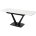 Стол ALATRI 120 MATT WHITE MARBLE SOLID CERAMIC / BLACK, ®DISAUR 