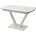 Стол ALATRI 120 GLOSS STATUARIO WHITE SOLID CERAMIC / WHITE, ®DISAUR 