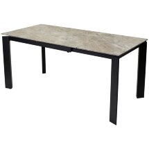 Стол CORNER 120 GLOSS ATHENS BROWN SINTERED STONE / BLACK М-City