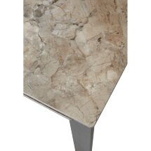 Стол CORNER 120 GLOSS ATHENS BROWN SINTERED STONE / BLACK М-City