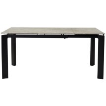 Стол CORNER 120 GLOSS ATHENS BROWN SINTERED STONE / BLACK М-City