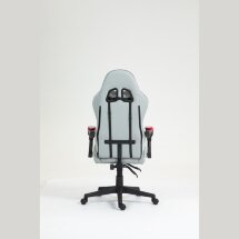 Кресло спортивное TopChairs Phantom ткань серо-красный