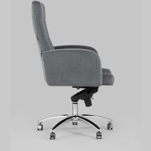 Компьютерное кресло Stool Group Лансет темно-серый обивка микровелюр крестовина металл