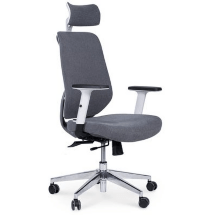 Кресло офисное / Имидж gray 2 / белый пластик / серая ткань