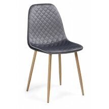Стул на металлокаркасе Capri dark gray / wood