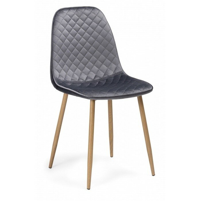 Стул на металлокаркасе Capri dark gray / wood Стул на металлокаркасе Capri dark gray / wood