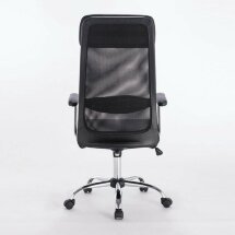 Кресло офисное BRABIX &quot;Flight EX-540&quot;, хром, экокожа, сетка, черное, 531850