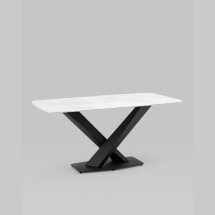 Стол обеденный Belle 160х90 белый мрамор