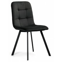Стул на металлокаркасе Bruk dark gray / black