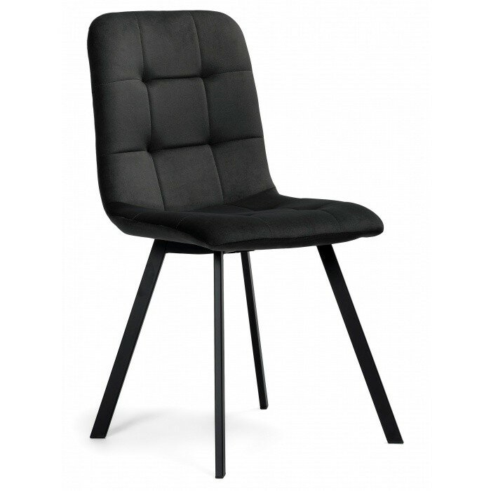 Стул на металлокаркасе Bruk dark gray / black Стул на металлокаркасе Bruk dark gray / black