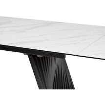 Стол IVAR 180 MARBLES KL-99 Белый мрамор, итальянская керамика, ®DISAUR