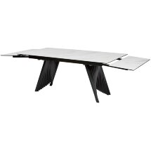 Стол IVAR 180 MARBLES KL-99 Белый мрамор, итальянская керамика, ®DISAUR