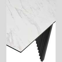 Стол IVAR 180 MARBLES KL-99 Белый мрамор, итальянская керамика, ®DISAUR