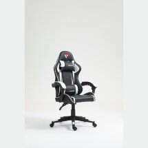 Кресло спортивное TopChairs Shadow черно-белый