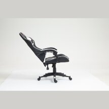 Кресло спортивное TopChairs Shadow черно-белый