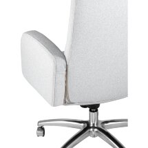 Компьютерное кресло Stool Group Лестер светло-серый обивка микровелюр крестовина металл