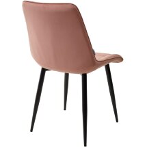 Стул CHIC BLUVEL-52 розовый / черный каркас М-City