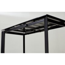 Стол CORNER 120 MATT BLACK MARBLE SOLID CERAMIC / BLACK, ®DISAUR