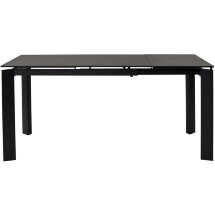 Стол CORNER 120 MATT BLACK MARBLE SOLID CERAMIC / BLACK, ®DISAUR