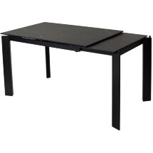 Стол CORNER 120 MATT BLACK MARBLE SOLID CERAMIC / BLACK, ®DISAUR