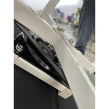 Стул MAVERICK 360 град. поворот. BLUVEL-40 BEIGE/ белый каркас, М-City
