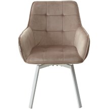 Стул MAVERICK 360 град. поворот. BLUVEL-40 BEIGE/ белый каркас, М-City
