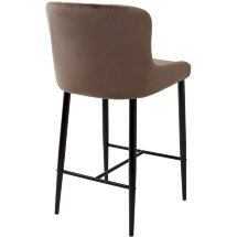 Полубарный стул ARTEMIS BLUVEL-38 LATTE (H=65cm), велюр М-City