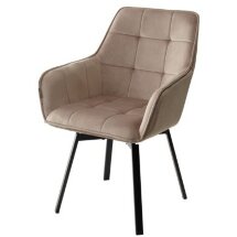 Стул MAVERICK 360 град. поворот. BLUVEL-40 BEIGE/ черный каркас, М-City