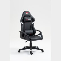Кресло спортивное TopChairs Warden черно-белый