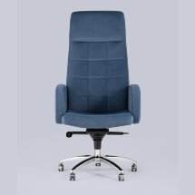 Компьютерное кресло Stool Group Лестер темно-синий обивка микровелюр крестовина металл