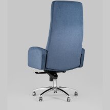 Компьютерное кресло Stool Group Лестер темно-синий обивка микровелюр крестовина металл