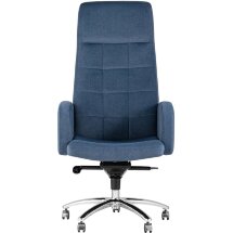 Компьютерное кресло Stool Group Лестер темно-синий обивка микровелюр крестовина металл