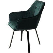 Стул MAVERICK 360 град. поворот. BLUVEL-78 GREEN/ черный каркас, М-City