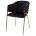 Стул DILL BLUVEL-19 BLACK, велюр/ золотой каркас, М-City 