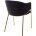 Стул DILL BLUVEL-19 BLACK, велюр/ золотой каркас, М-City 