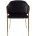 Стул DILL BLUVEL-19 BLACK, велюр/ золотой каркас, М-City 