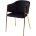Стул DILL BLUVEL-19 BLACK, велюр/ золотой каркас, М-City 