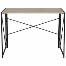 Стол на металлокаркасе BRABIX &quot;LOFT CD-002&quot;, 1000х500х750 мм, складной, цвет дуб натуральный, 641214
