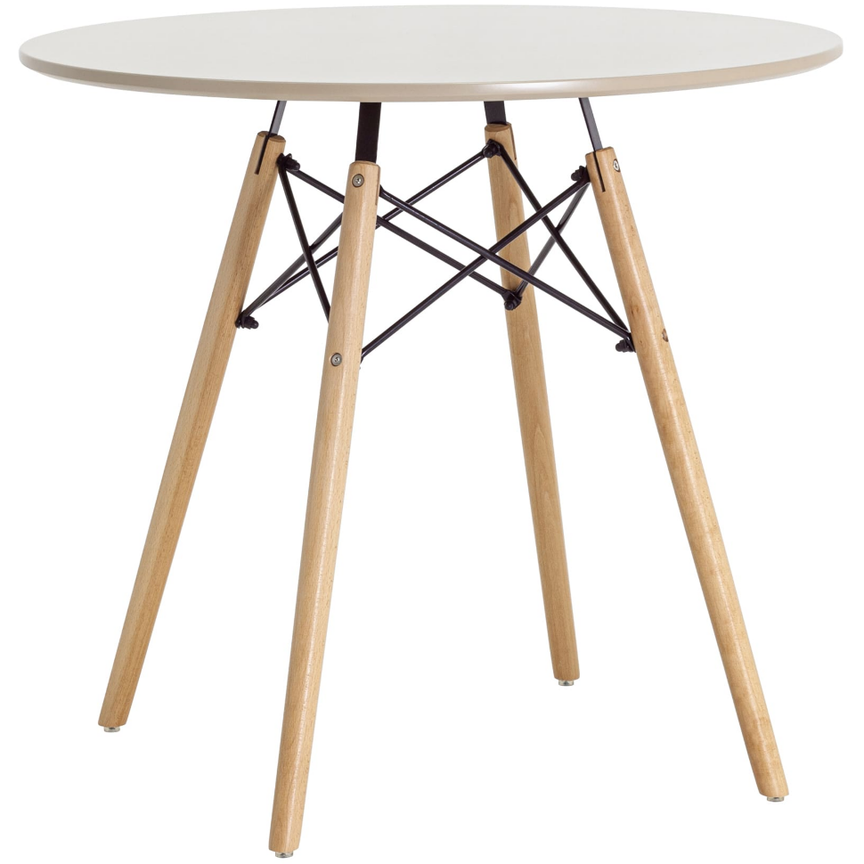 Стол Eames DSW D80 бежевый 