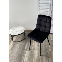 Стул CHILLI BLUVEL-19 BLACK, велюр М-City
