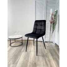 Стул CHILLI BLUVEL-19 BLACK, велюр М-City