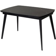 Стол ELIOT 120 MATT BLACK MARBLE SINTERED STONE/ BLACK М-City