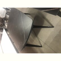Стол ELIOT 120 MATT BLACK MARBLE SINTERED STONE/ BLACK М-City