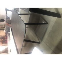 Стол ELIOT 120 MATT BLACK MARBLE SINTERED STONE/ BLACK М-City