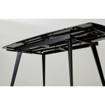 Стол ELIOT 120 MATT BLACK MARBLE SINTERED STONE/ BLACK М-City