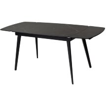 Стол ELIOT 120 MATT BLACK MARBLE SINTERED STONE/ BLACK М-City